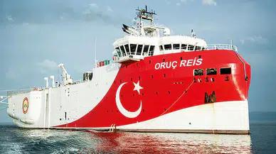 Oruç Reis, Somali görevini tamamlayarak Taşucu'nda ikmal için demirledi