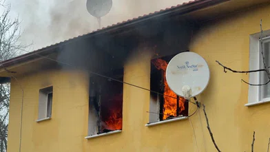 Bartın’da afet konutlarında çıkan yangın paniğe neden oldu