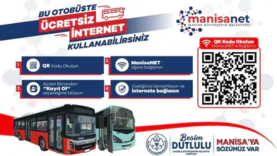Manisa'da toplu taşımada dijital devrim: Yolculuklar artık internetle daha keyifli