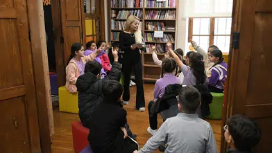 Söke’den gelen minik öğrenciler kütüphaneyle ilk kez tanıştı