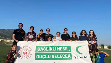 Buharkent'te yeşil sahalar bağımlılığa karşı yükselen bir kale oldu