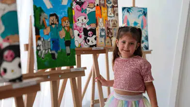 Bodrum'da Minik Sanatçıların Fırçalarından Renkli Veda