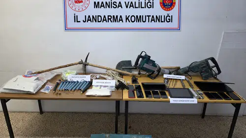 Manisa'da define hırsızlarına şok baskın: Patlayıcılarla yakayı ele verdiler