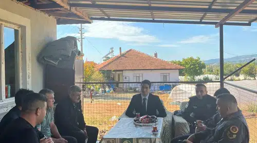 Beyağaç'ta yaraları saran ziyaret: Kaymakam Haydari'den öğrenciye moral desteği