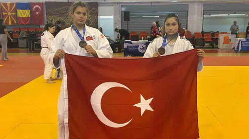 Manisa'nın gurur tablosu: Salihlili judocular Balkan kürsüsünde