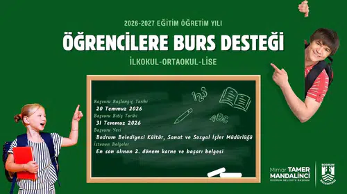 Bodrumlu öğrenciler için yeni dönem desteği: Başvurular başlıyor