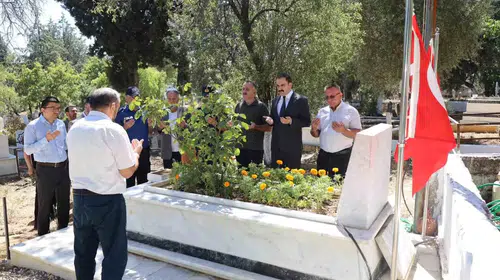 Karacasu’nun vefalı duruşu: Şehit Olcay Altun kabri başında anıldı