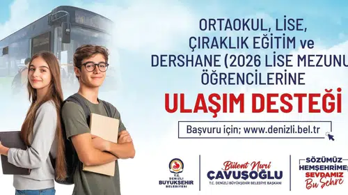 Denizli'de gençlerin yol arkadaşı belediye oldu: Ulaşım engeli kalkıyor
