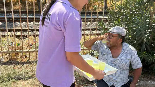 Germencik'te hasat mesaisine belediyeden serin destek