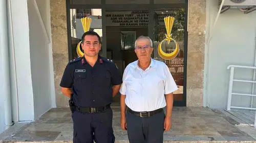 Çameli’de rütbe gururu: Başkan Arslan’dan komutana özel ziyaret