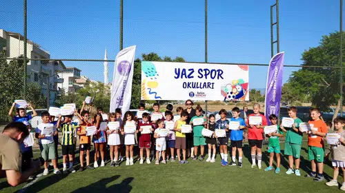 Didim'de yazın enerjisi sporla taçlandı: Minik sporcular sertifikalarına kavuştu