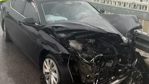 Ankara yolculuğu kabusa dönüştü: Başkan Arıcı'nın aracından geriye enkaz kaldı