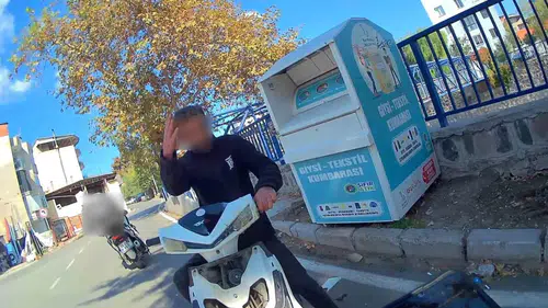 İzmir'de vicdansızlık kamerada: Kuryeye çarptı, itiraf edip kayıplara karıştı