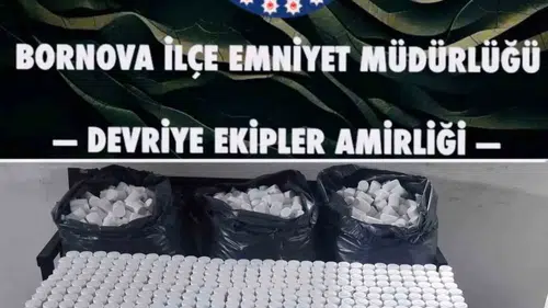 Bornova'da gece yarısı operasyonu: Polisten kaçan araçtan uyuşturucu fışkırdı