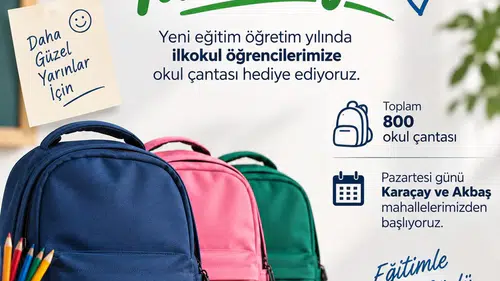 Honazlı miniklerin eğitim yolculuğuna belediyeden anlamlı destek