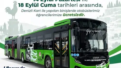 Denizli'de okul heyecanı başladı: Öğrencilere ulaşımda büyük kolaylık