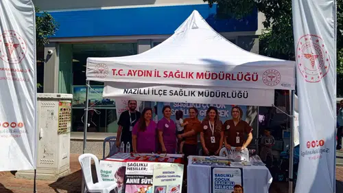 Nazilli'de anne ve çocuk sağlığı için meydanlarda buluştular