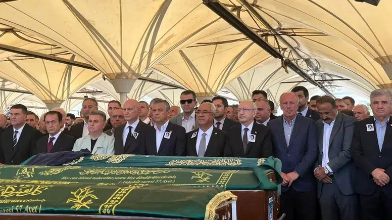 Deniz Baykal'ın eşi Olcay Baykal, Ankara'da son yolculuğuna uğurlandı