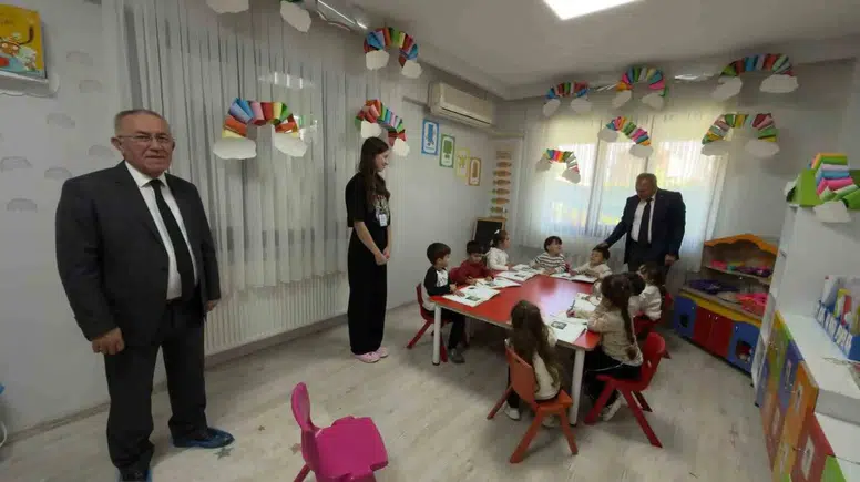 Sarıgöl’de eğitimde kalite mesaisi: Miniklerin okuluna özel ziyaret
