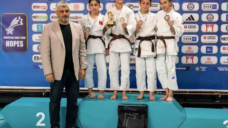 Manisa’nın judo yıldızları Avrupa’da zirveye yerleşti