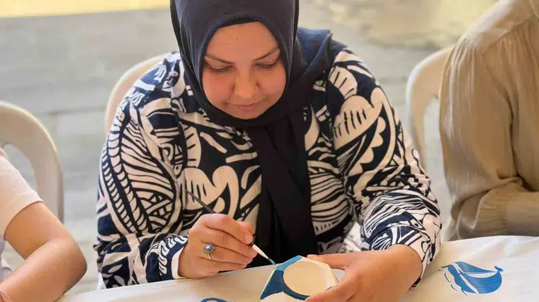Tarihi dokuda sanat bereketi: Kurşunlu Han’da el emeği göz nuru eserler hayat buluyor
