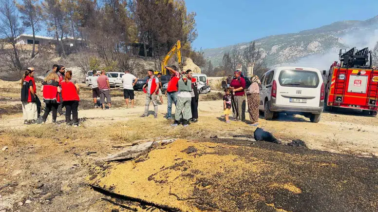 Korubükü’nde yangın sonrası tarım ekipleri sahada: Üreticinin imdadına devlet yetişti