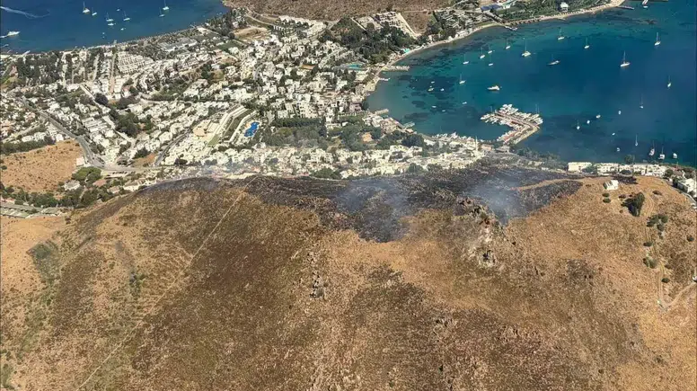 Akyarlar’da Alevlere Erken Müdahale: Bodrum’da Yangın Büyümeden Durduruldu