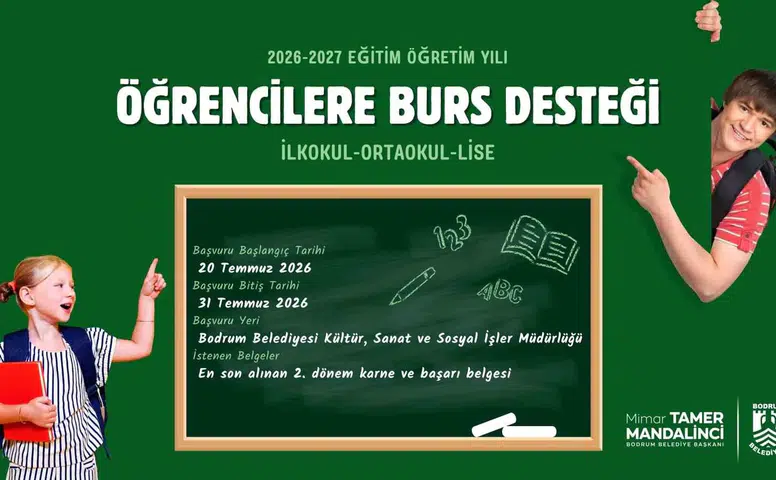 Bodrumlu öğrenciler için yeni dönem desteği: Başvurular başlıyor