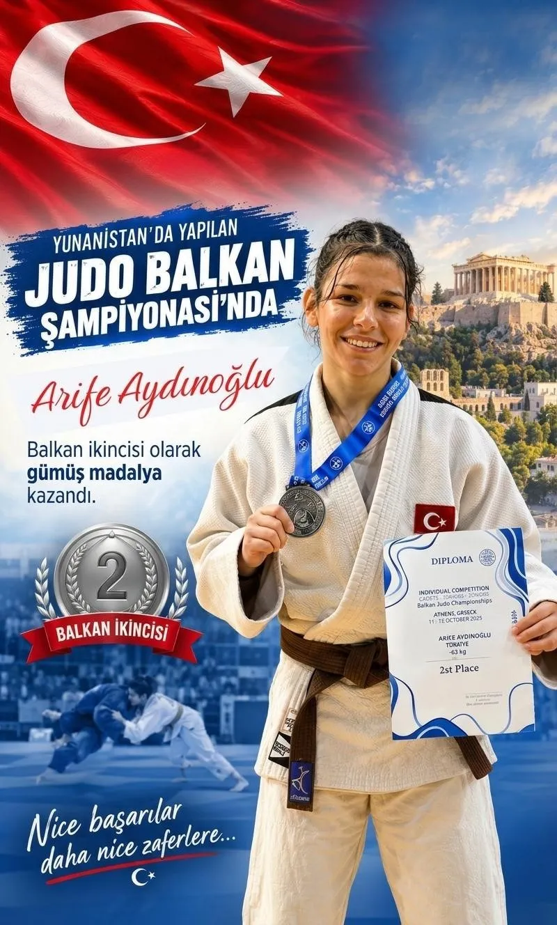 Denizli’nin gururu Arife: Balkanlar’da gümüş zaferi