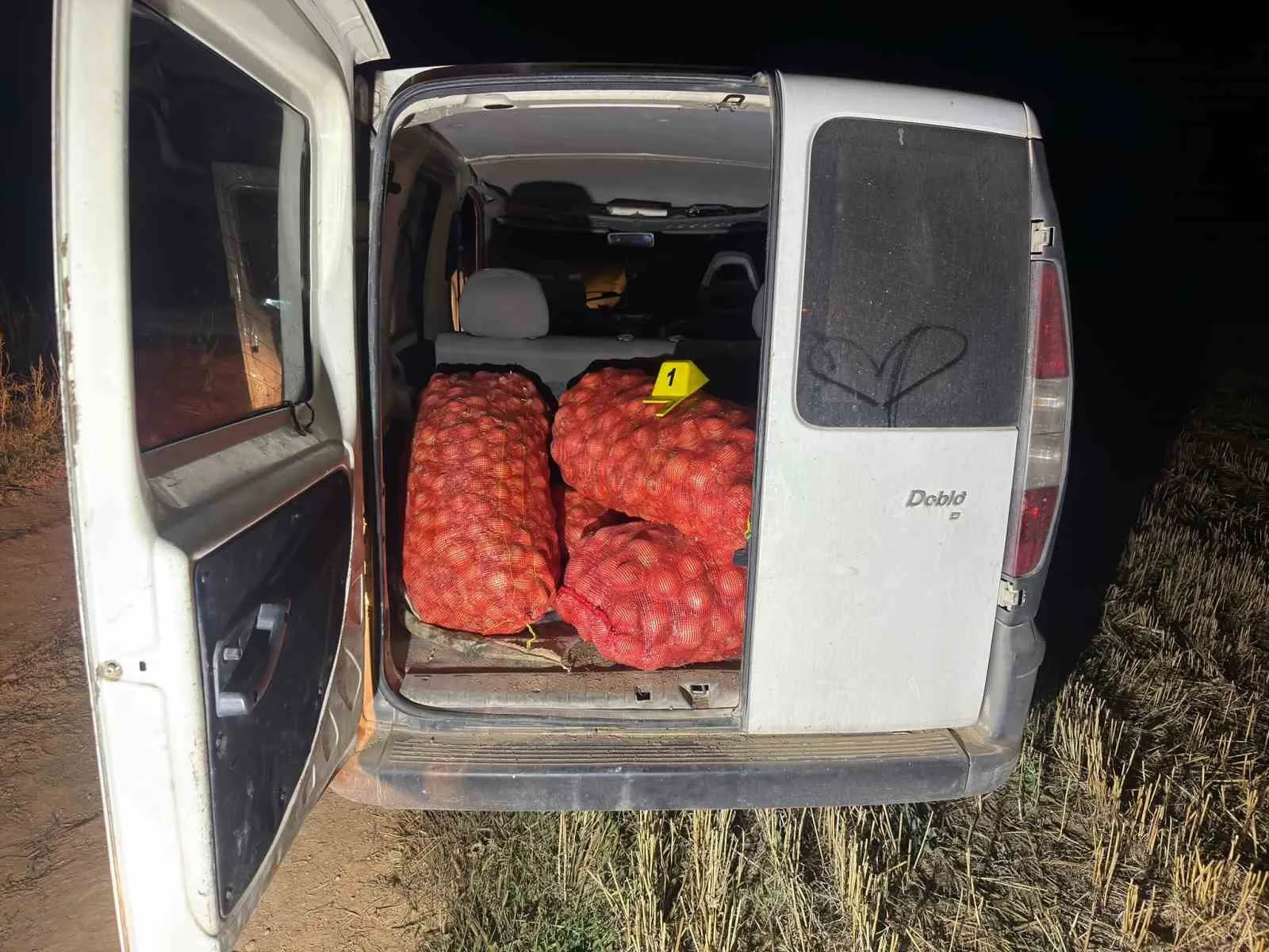Hasat sevincini kursaklarında bıraktı: 250 kilo soğanı çalarken yakalandılar