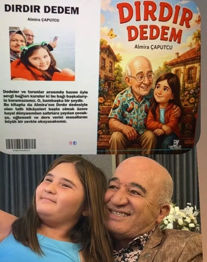 Dedesiyle kurduğu hayalleri kağıda döktü: 8 yaşındaki Almira’nın ilk eseri raflarda