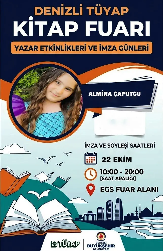Dedesiyle kurduğu hayalleri kağıda döktü: 8 yaşındaki Almira’nın ilk eseri raflarda