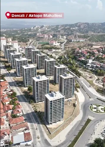 Denizli’de sosyal konut projesinde rota netleşti: Aktepe’de 454 aile ev sahibi olacak