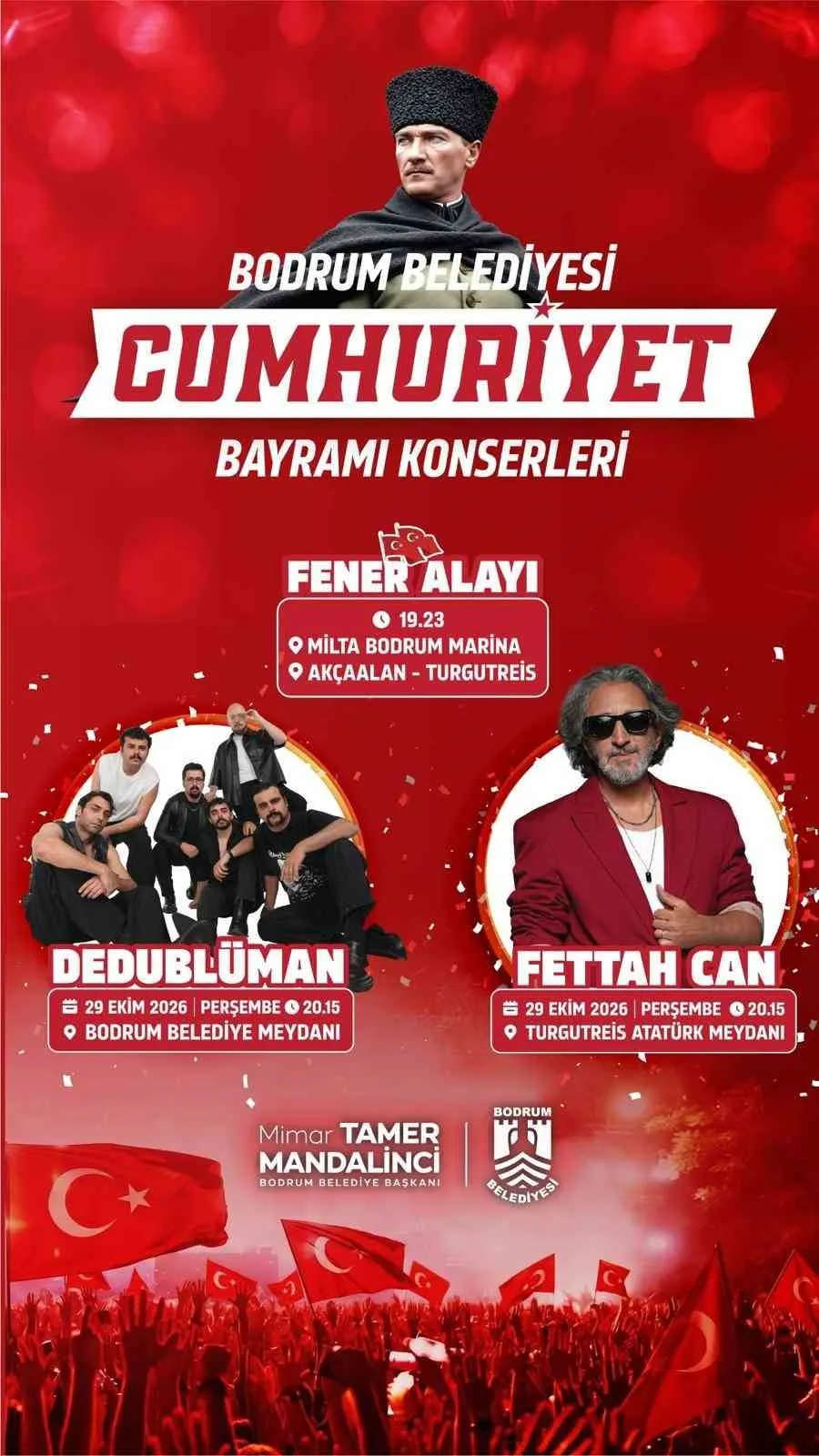Bodrum’da 29 Ekim heyecanı: Fener alayı ve konserlerle bayram coşkusu zirveye çıkacak