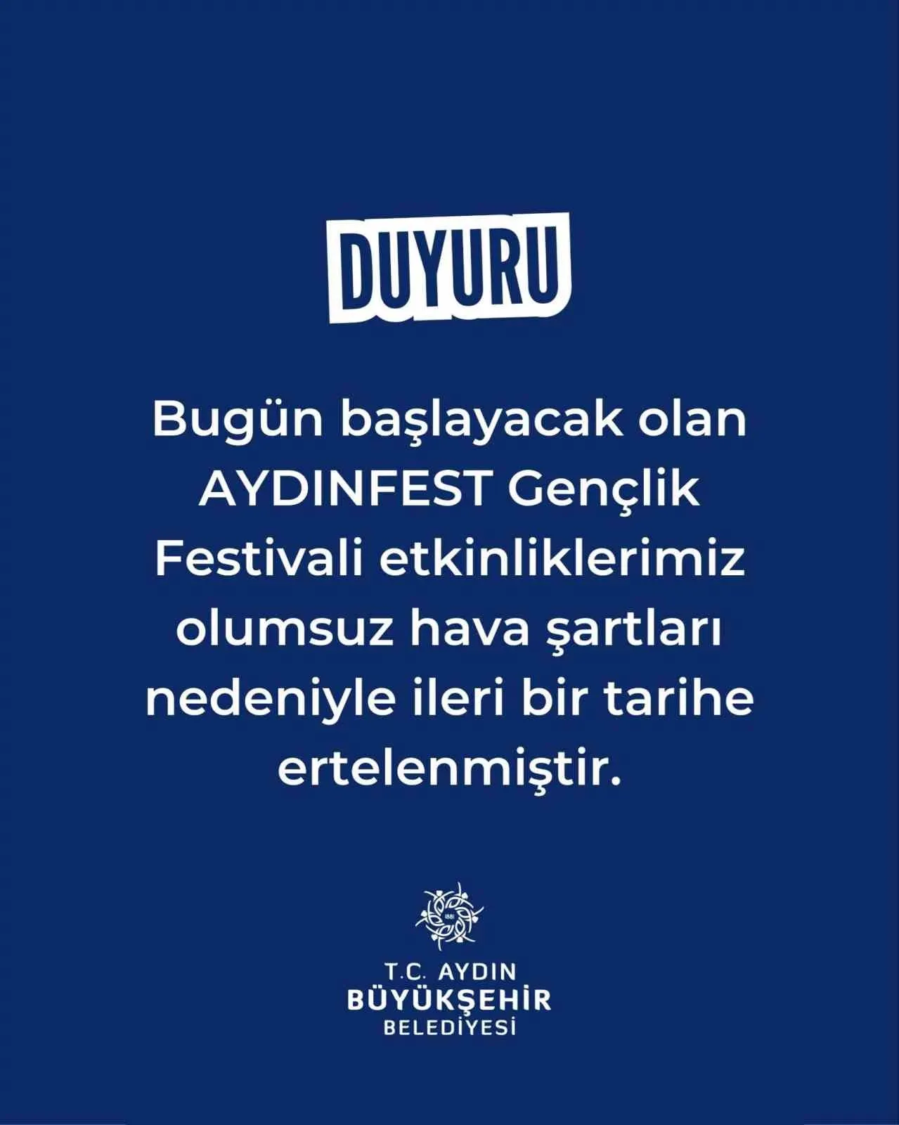 Aydın'da festival heyecanı doğa engeline takıldı: Etkinlikler durduruldu