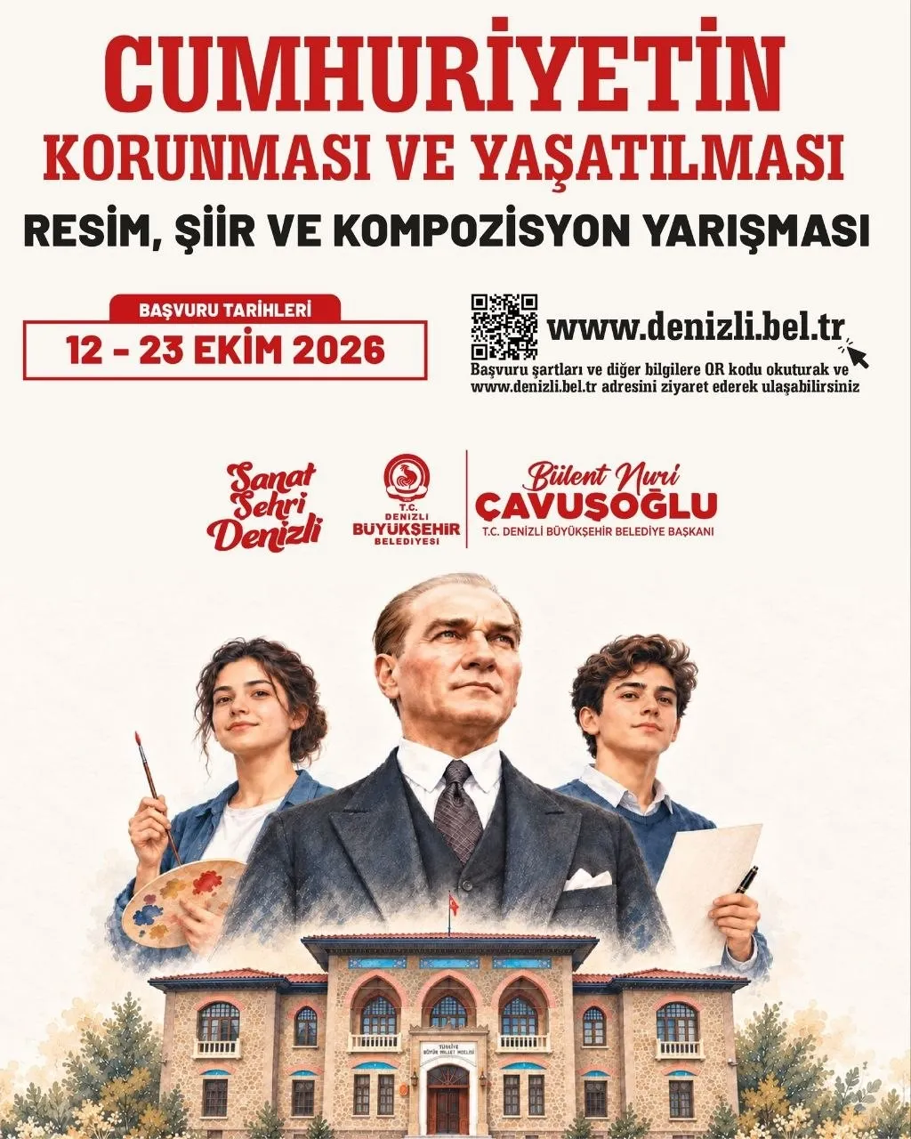 Denizli’de Cumhuriyet coşkusu sanatla taçlanıyor: Genç yeteneklere büyük ödül
