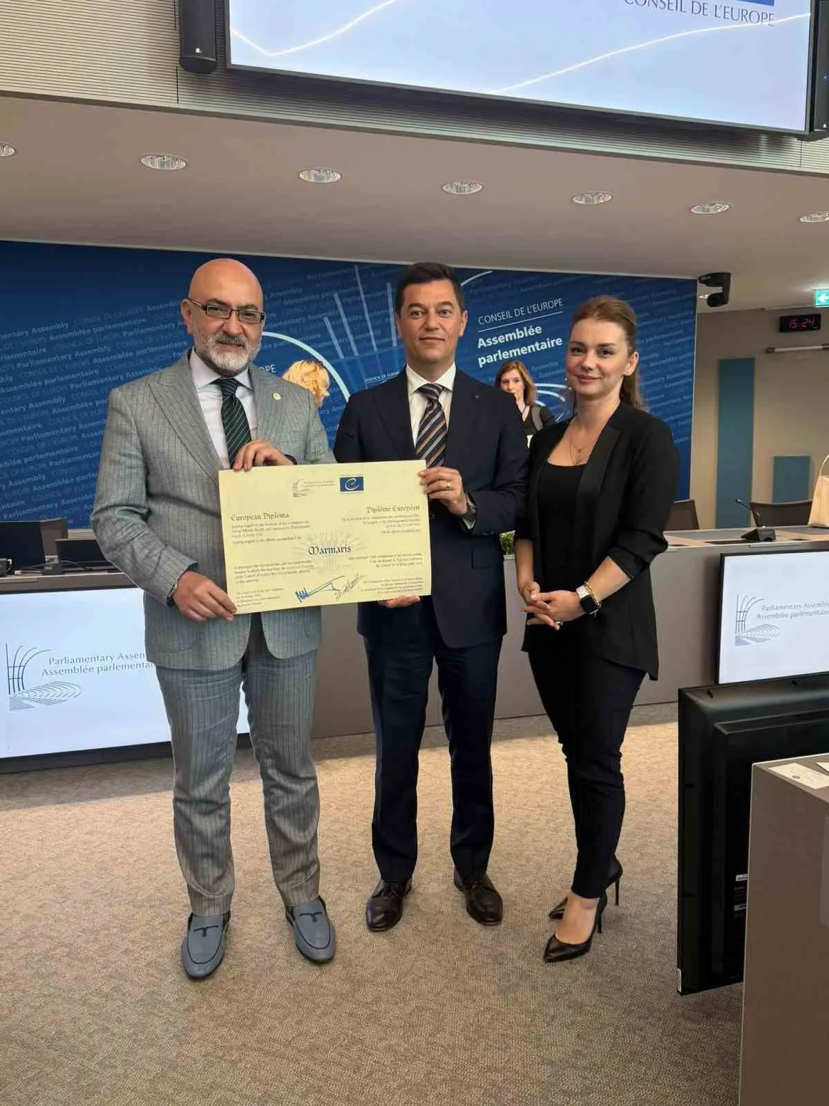 Marmaris’in vizyonuna Avrupa’dan dev tescil: Gurur tablosu Strazburg’da
