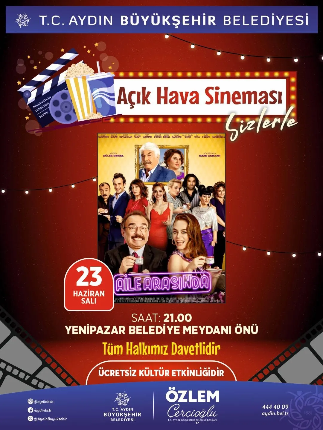 Aydın’da sinema keyfi başlıyor: Yıldızların altında nostalji rüzgarı