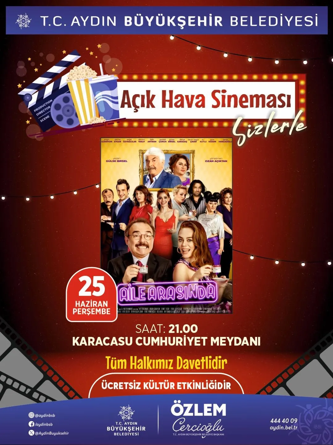 Aydın’da sinema keyfi başlıyor: Yıldızların altında nostalji rüzgarı