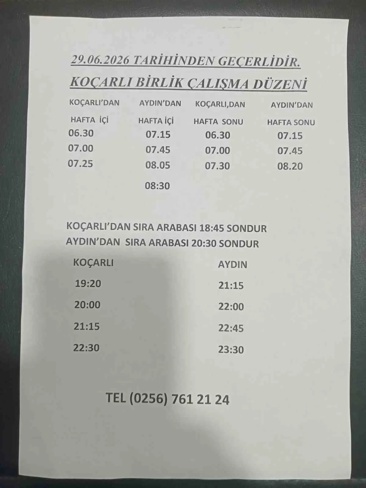Koçarlı-Aydın yolcularına önemli uyarı: Minibüs seferlerinde yeni dönem başlıyor
