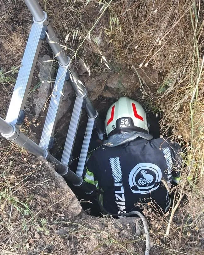 Garipköy’de kuyu paniği: Çobanın imdadına itfaiye yetişti