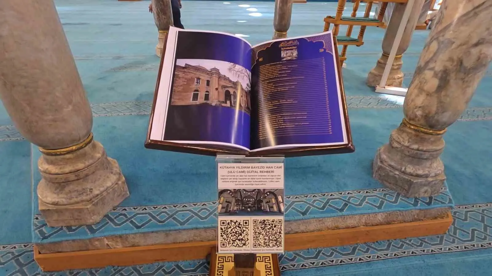 Kütahya Ulu Camii’nde dijital devrim: Hat sanatının incelikleri cep telefonuna taşındı