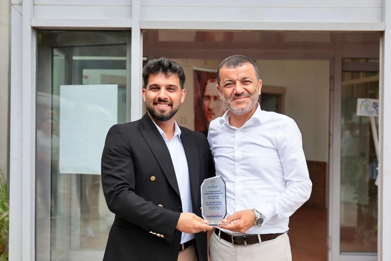 Futbol sahalarının heyecanı Denizli’de karikatürle ölümsüzleşti