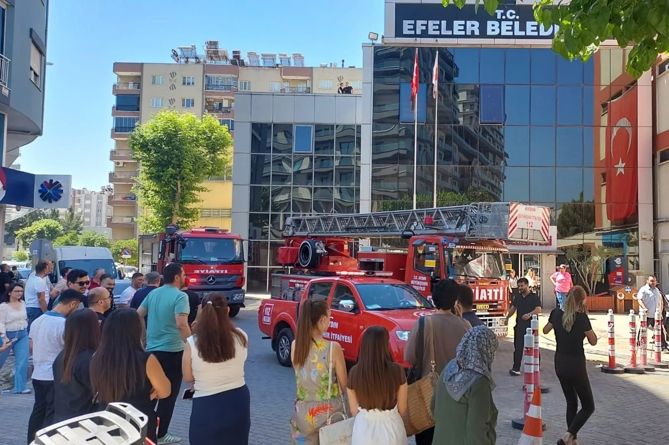 Efeler Belediyesi'nde yangın paniği: Başkan Yetişkin'den "tatbikat" vurgusu