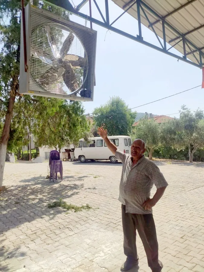 Bozdoğan’da cemiyet sezonu artık daha ferah: Sosyal tesisler serinletici fanlarla donatıldı