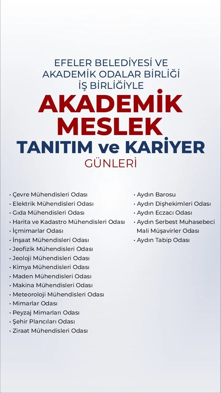 Efeler'de kariyer pusulası: Üniversite adayları uzmanlarla buluşuyor