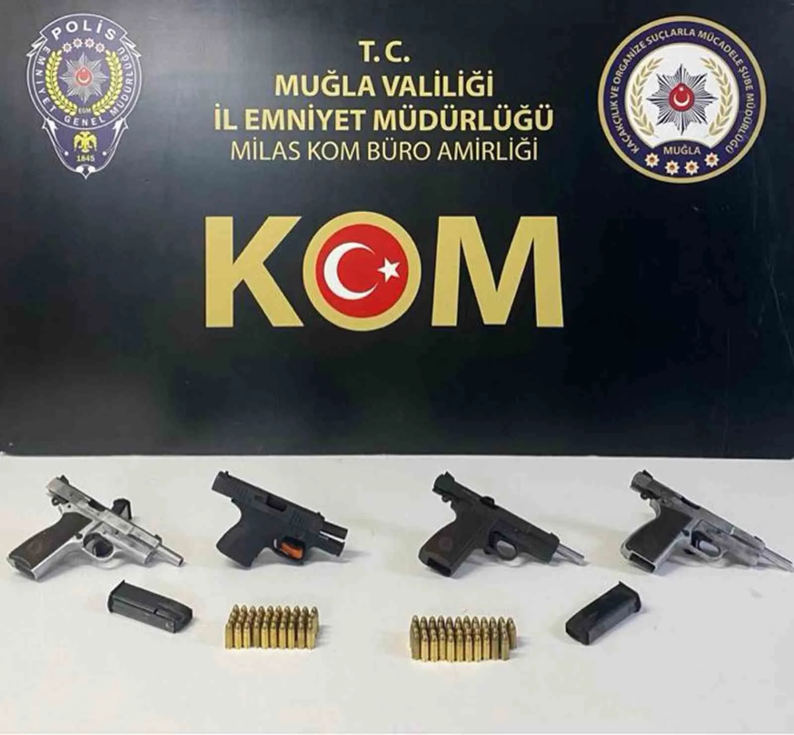Muğla merkezli geniş çaplı operasyon: Silah kaçakçılarına geçit yok