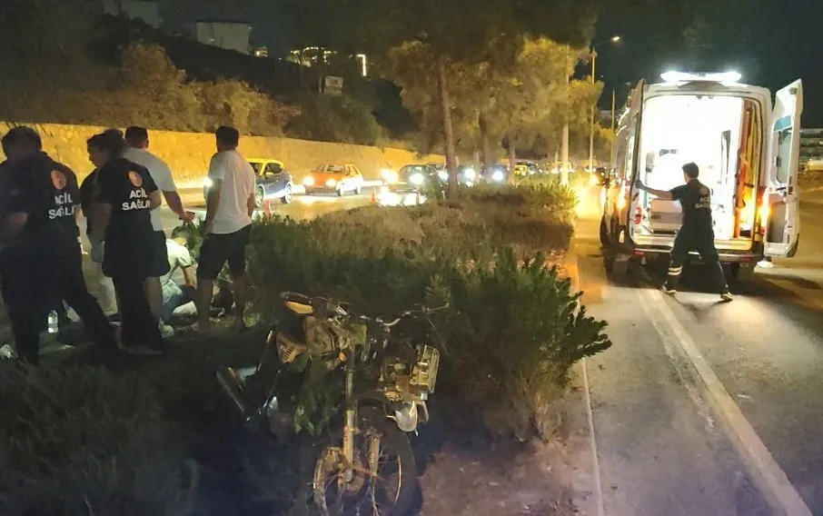Kuşadası'nda vicdansız sürücü dehşeti: Çarptığı motosikletliyi bırakıp kaçtı