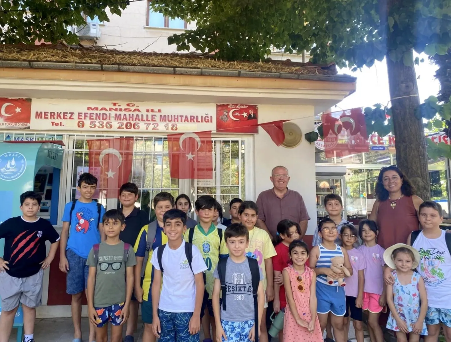 Merkez Efendi'de yüzme heyecanı: Minikler havuzun tadını çıkardı