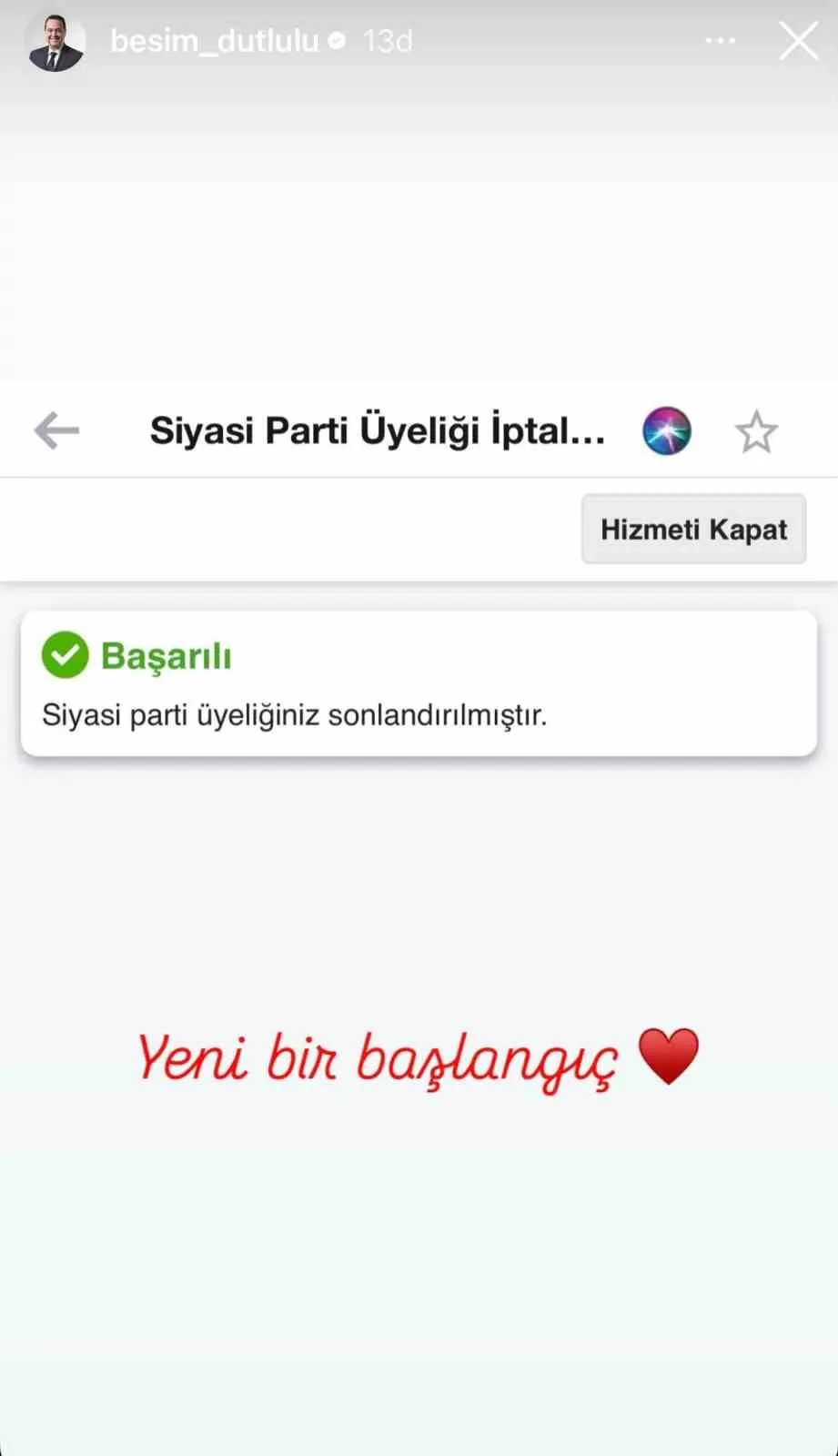 Manisa siyasetinde deprem etkisi: Besim Dutlulu rotasını YENİ Parti’ye çevirdi